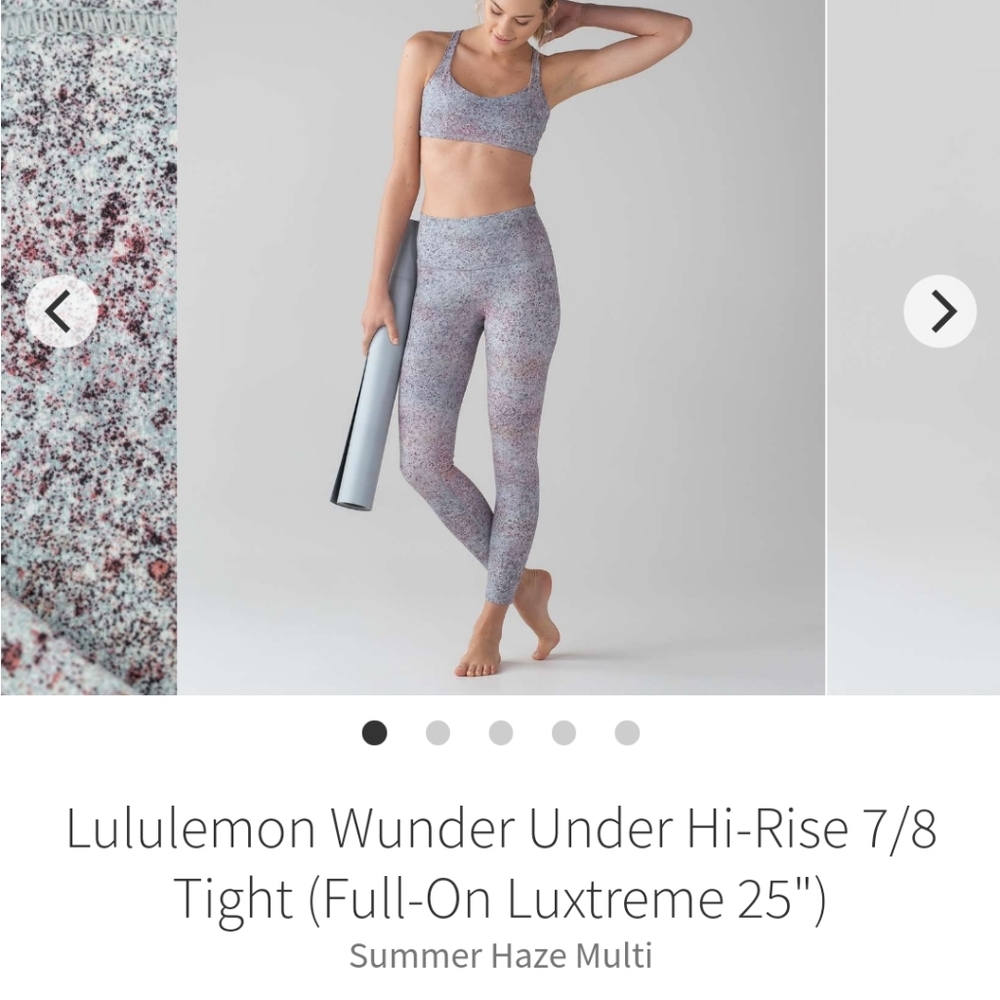 Lululemon Wunder Under High Rise 7/8 Tight